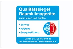 Qualitätssiegel Raumklimageräte für Cremers Technik Köln